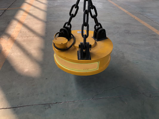 Electroimán de elevación circular eléctrico potente de 5000 kg 1 tono para la manipulación de chatarra