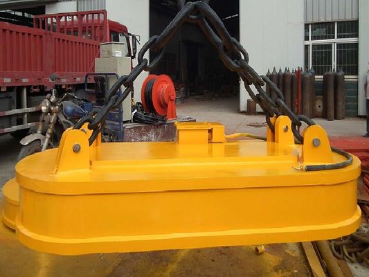 Electroimán de elevación circular eléctrico potente de 5000 kg 1 tono para la manipulación de chatarra
