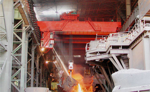 Fundición de arriba Crane For Steel Making de la viga resistente del doble 74/20t
