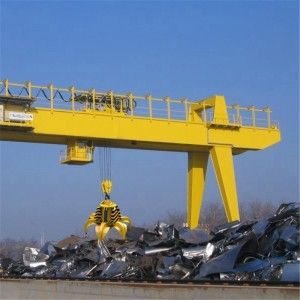 grúa de pórtico industrial 20t con el gancho agarrador