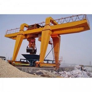grúa de pórtico industrial 20t con el gancho agarrador