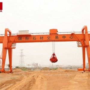 grúa de pórtico industrial 20t con el gancho agarrador