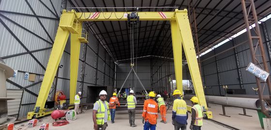 alzamiento móvil Crane Single Girder Tyre 10 Ton Gantry Crane del palmo del 10-40m