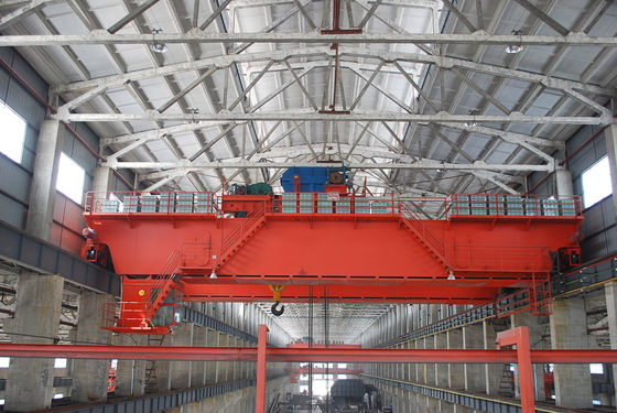 Q345B QDY 50t 15t 10t Grúa de fundición de elevador de escoria de grúa de puente de 3 toneladas