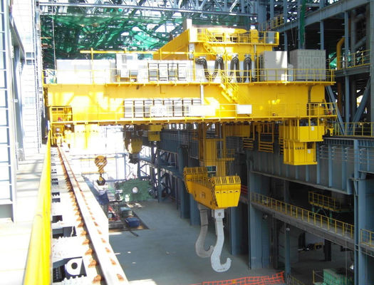 Grúa de puente doble de viga de 120 T del bastidor metalúrgico resistente de la industria