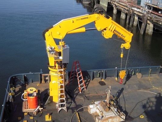 1 - grúa eléctrica de la cubierta del yate de 30T Marine Knuckle Boom Crane Q235B