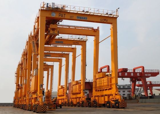Grúa de pórtico móvil portátil RTG RMG Container 40T para almacenes