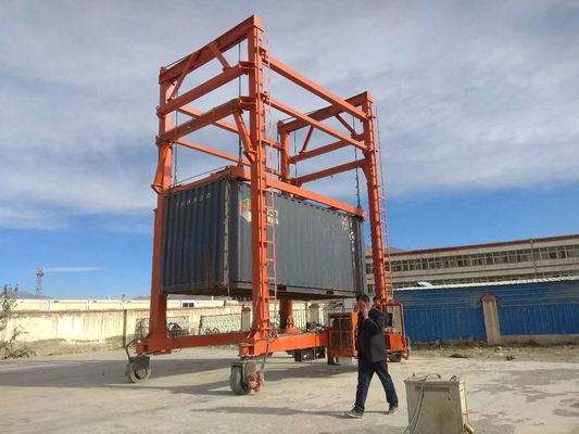 Grúa de pórtico móvil portátil RTG RMG Container 40T para almacenes