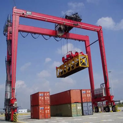 Elevación de goma del envase de Crane For 35t 40.5t del pórtico del neumático del envase resistente