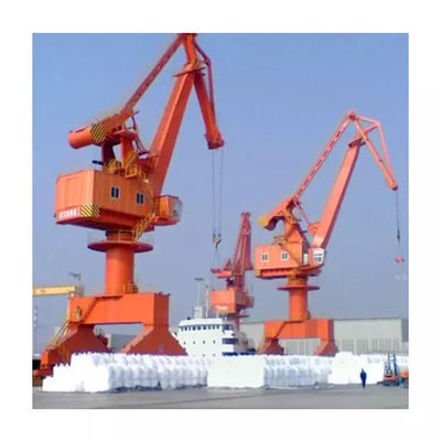 Tipo de vínculo cuatro auge porta de Crane Portal Slewing Crane 25t los 45m del puerto móvil