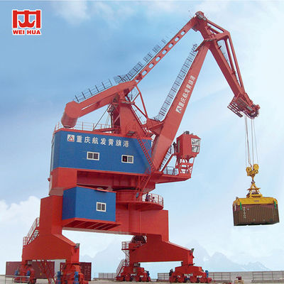 40 toneladas - 60 Ton Lattice Boom Harbour Portal Jib Crane Cabin Control