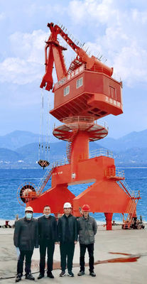 40 toneladas - 60 Ton Lattice Boom Harbour Portal Jib Crane Cabin Control