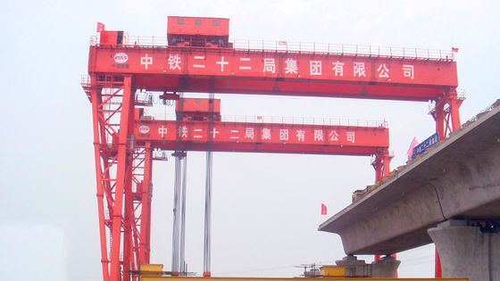 Emita a Crane Double Beam Gantry Crane de elevación 10m que levanta 50 Ton Large Span