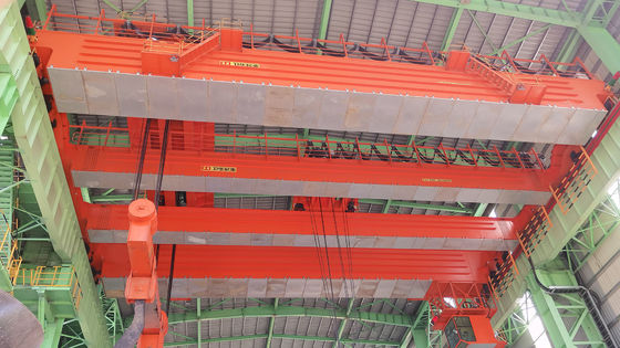5t~320t echó la grúa de puente de acero de Qdy de la fundición del metal de la rueda 10 toneladas