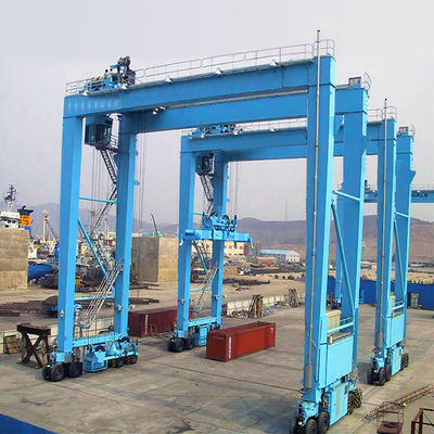 Pórtico porta modificado para requisitos particulares Crane Rubber Tyre A8 30t de Rtg del envase